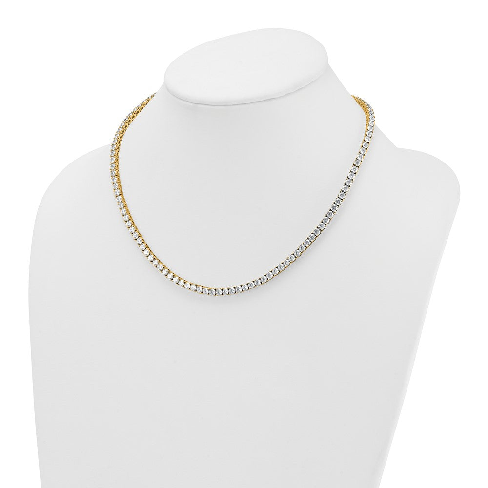 14k 18ct Lab Grown Diamond VS/SI+ G+ 18in Straight Tennis Necklace