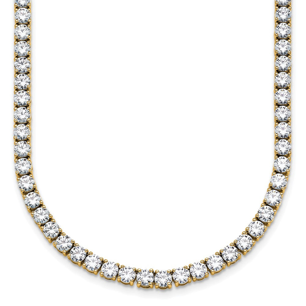 14k 18ct Lab Grown Diamond VS/SI+ G+ 18in Straight Tennis Necklace