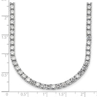 14kw 26 1/5ct Lab Grown Diamond VS/SI+ G+ 20in Straight Tennis Necklace