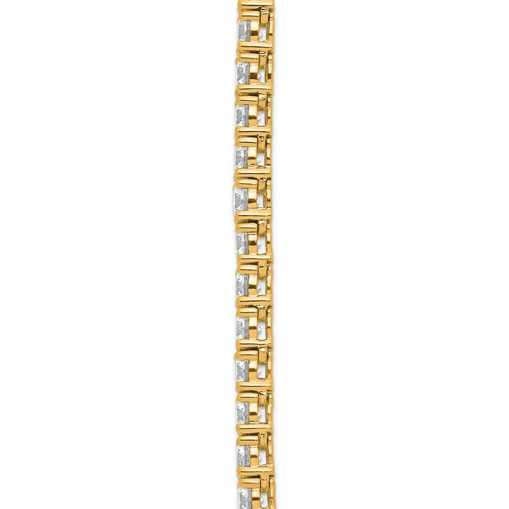 14k 26 1/5ct Lab Grown Diamond VS/SI+ G+ 20in Straight Tennis Necklace