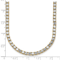 14k 26 1/5ct Lab Grown Diamond VS/SI+ G+ 20in Straight Tennis Necklace