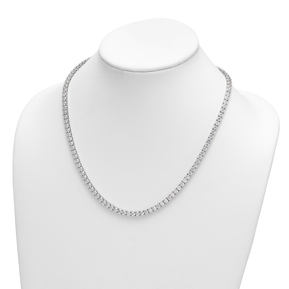14kw 30 1/2ct Lab Grown Diamond VS+ F+ 20in Straight Tennis Necklace