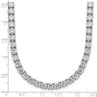 14kw 42 7/8ct Lab Grown Diamond VS/SI+ G+ 24in Straight Tennis Necklace