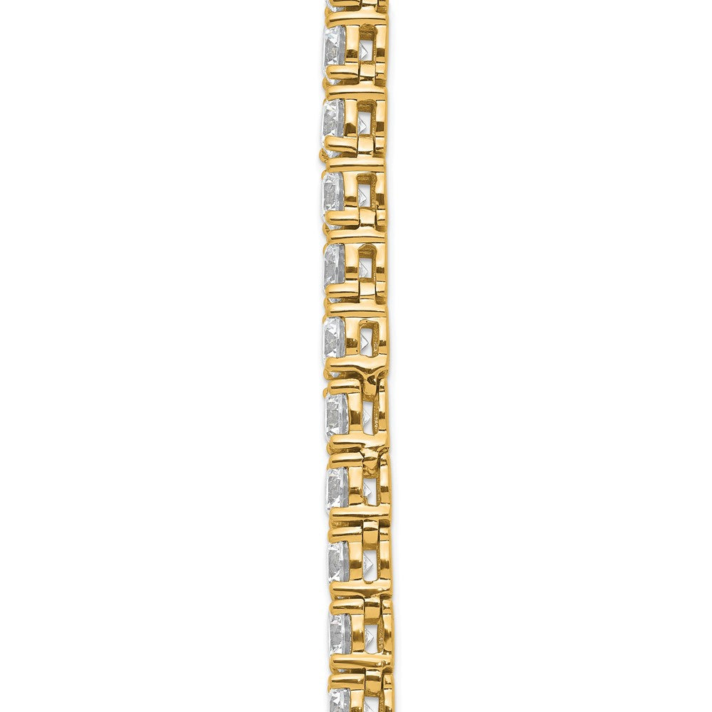 14k 32 5/8ct Lab Grown Diamond VS/SI+ G+ 18in Straight Tennis Necklace