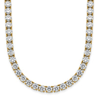 14k 32 5/8ct Lab Grown Diamond VS+ F+ 18in Straight Tennis Necklace