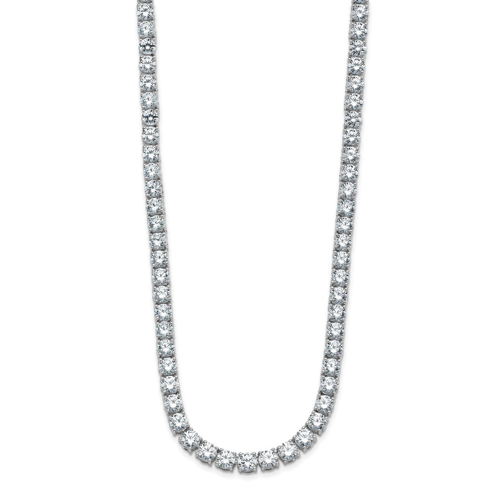 14kw 34 3/8ct Lab Grown Diamond VS+ F+ 18in Straight Tennis Necklace