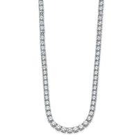 14kw 34 3/8ct Lab Grown Diamond VS+ F+ 18in Straight Tennis Necklace