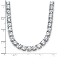 14kw 41 3/4ct Lab Grown Diamond VS+ F+ 22in Straight Tennis Necklace