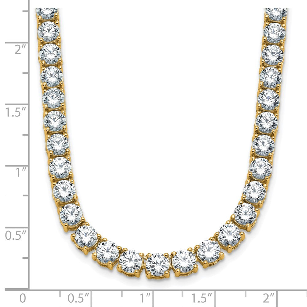 14k 41 3/4ct Lab Grown Diamond VS+ F+ 22in Straight Tennis Necklace