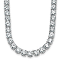 14kw 44ct Lab Grown Diamond VS+ F+ 18in Straight Tennis Necklace