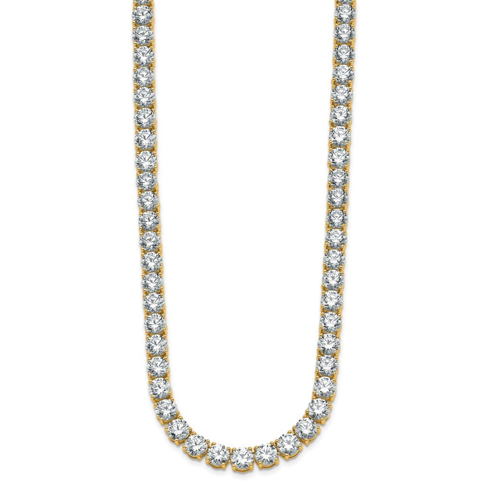 14k 49ct Lab Grown Diamond VS/SI+ G+ 20in Straight Tennis Necklace