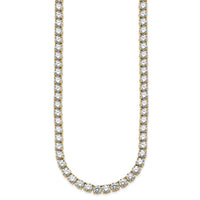 14k 74 1/4ct Lab Grown Diamond VS/SI+ G+ 24in Straight Tennis Necklace