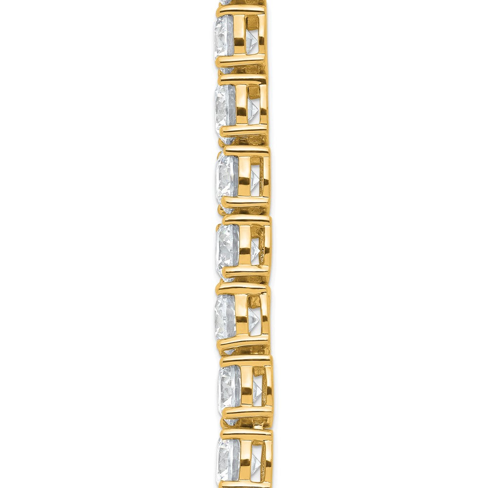 14k 74ct Lab Grown Diamond VS/SI+ G+ 20in Round Straight Tennis Necklace