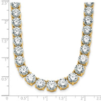 14k 74ct Lab Grown Diamond VS/SI+ G+ 20in Round Straight Tennis Necklace
