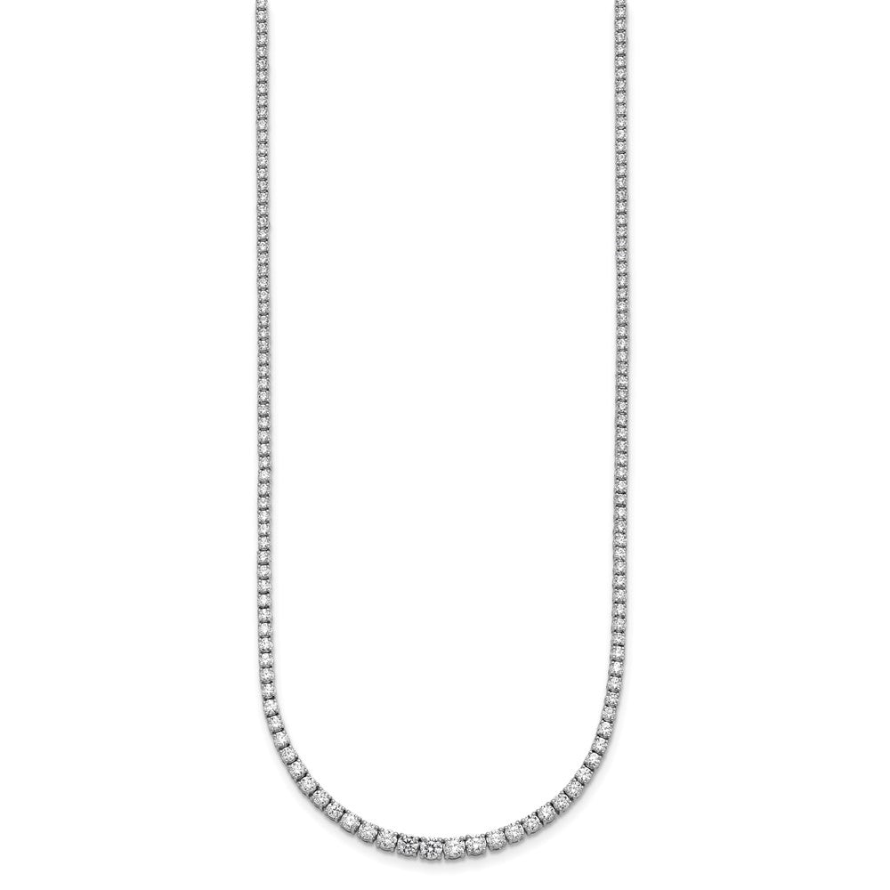 14kw 5 3/8ct Lab Grown Diamond VS/SI+ G+ 18in Graduated Tennis Necklace