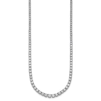 14kw 14 1/2ct Lab Grown Diamond VS+ F+ 18in Graduated Tennis Necklace