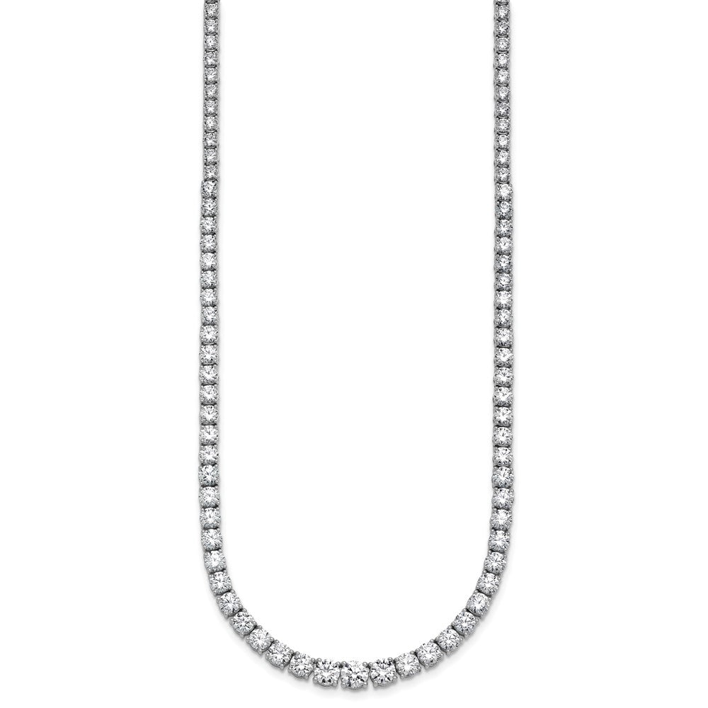 14kw 18 7/8ct Lab Grown Diamond VS/SI+ G+ 18in Graduated Tennis Necklace