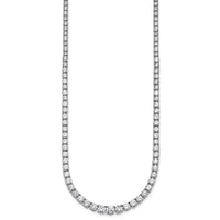 14kw 18 7/8ct Lab Grown Diamond VS/SI+ G+ 18in Graduated Tennis Necklace