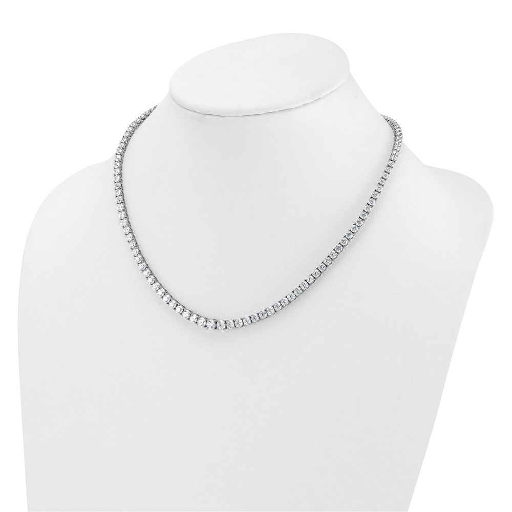 14kw 18 7/8ct Lab Grown Diamond VS/SI+ G+ 18in Graduated Tennis Necklace