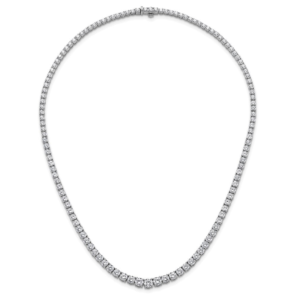 14kw 18 7/8ct Lab Grown Diamond VS/SI+ G+ 18in Graduated Tennis Necklace
