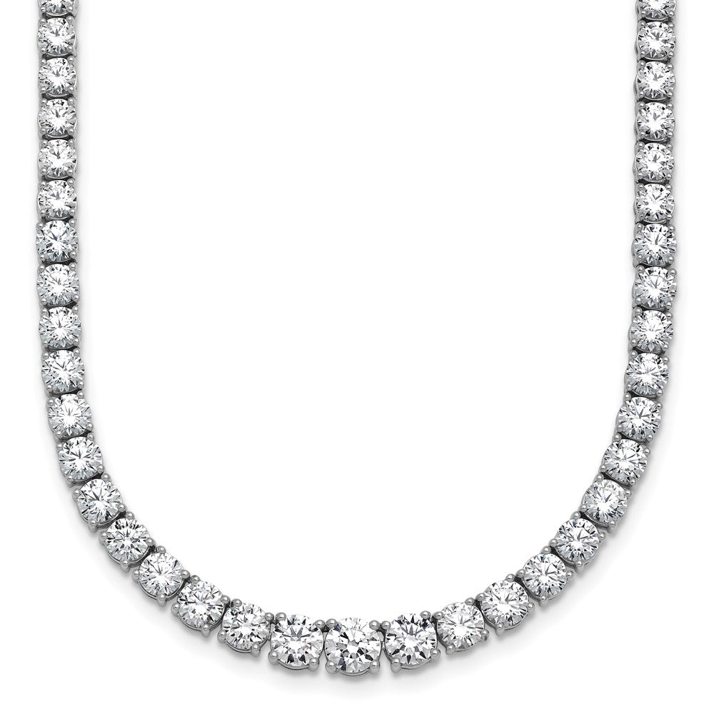 14kw 18 7/8ct Lab Grown Diamond VS/SI+ G+ 18in Graduated Tennis Necklace