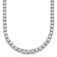 14kw 18 7/8ct Lab Grown Diamond VS/SI+ G+ 18in Graduated Tennis Necklace