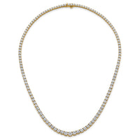 14k 18 7/8ct Lab Grown Diamond VS/SI+ G+ 18in Graduated Tennis Necklace