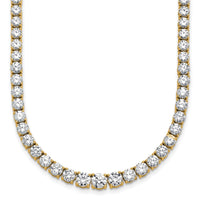 14k 18 7/8ct Lab Grown Diamond VS/SI+ G+ 18in Graduated Tennis Necklace