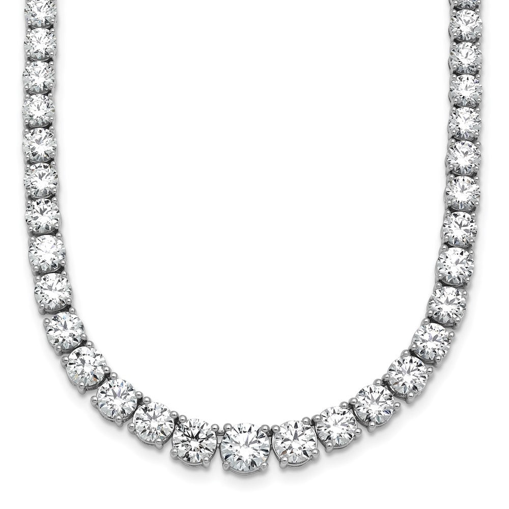 14kw 28 1/2ct Lab Grown Diamond VS+ F+ 18in Graduated Tennis Necklace