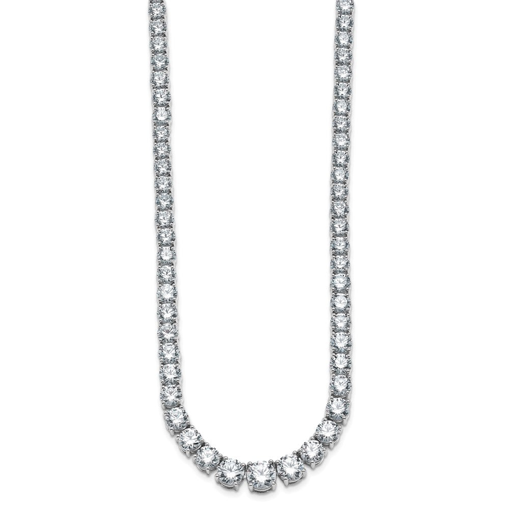 14kw 40 3/8ct Lab Grown Diamond VS/SI+ G+ 20in Graduated Tennis Necklace