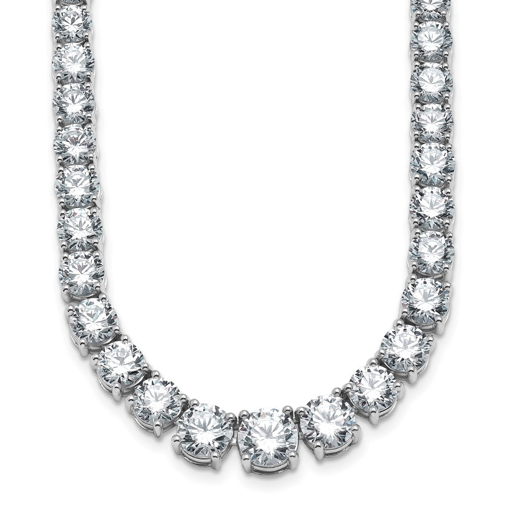14kw 40 3/8ct Lab Grown Diamond VS/SI+ G+ 20in Graduated Tennis Necklace