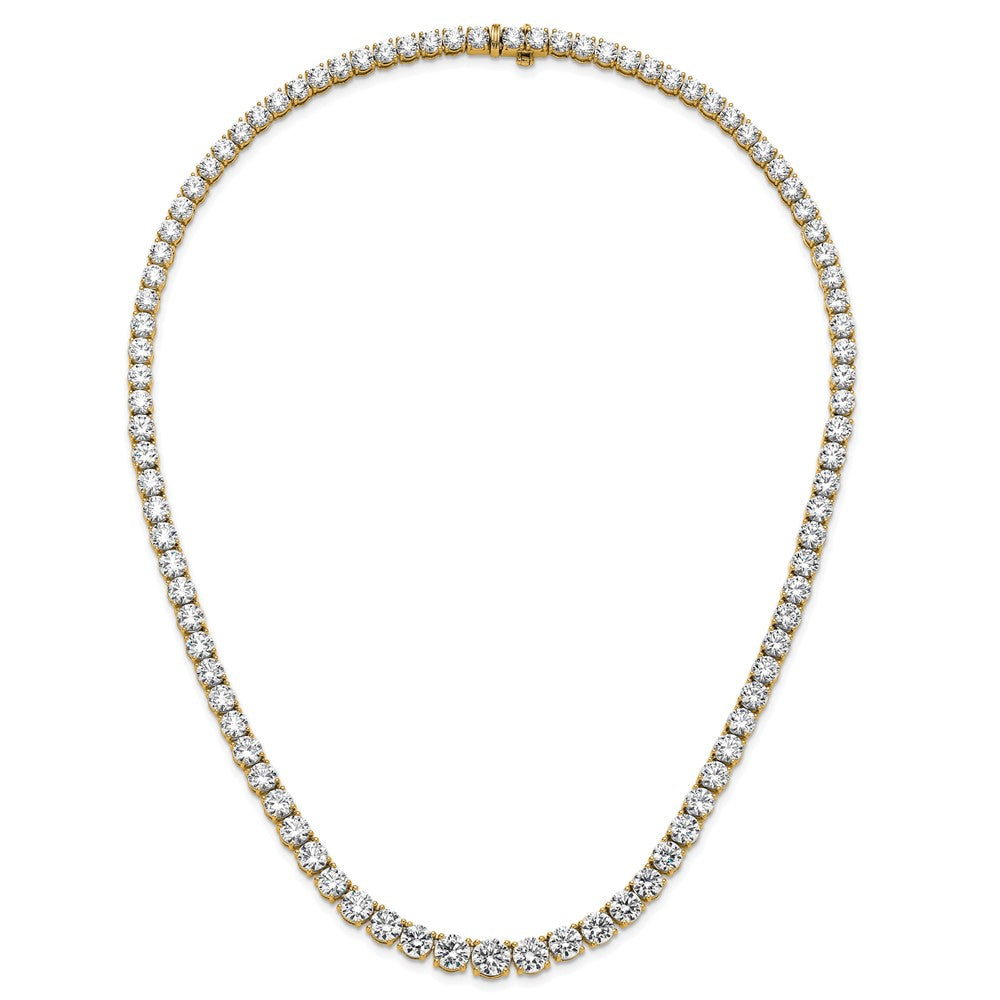 14k 50 7/8ct Lab Grown Diamond VS/SI+ G+ 20in Graduated Tennis Necklace