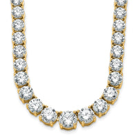 14k 50 7/8ct Lab Grown Diamond VS/SI+ G+ 20in Graduated Tennis Necklace