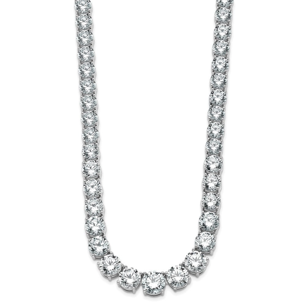 14kw 72 3/8ct Lab Grown Diamond VS/SI+ G+ 20in Graduated Tennis Necklace
