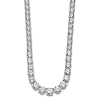 14kw 72 3/8ct Lab Grown Diamond VS/SI+ G+ 20in Graduated Tennis Necklace