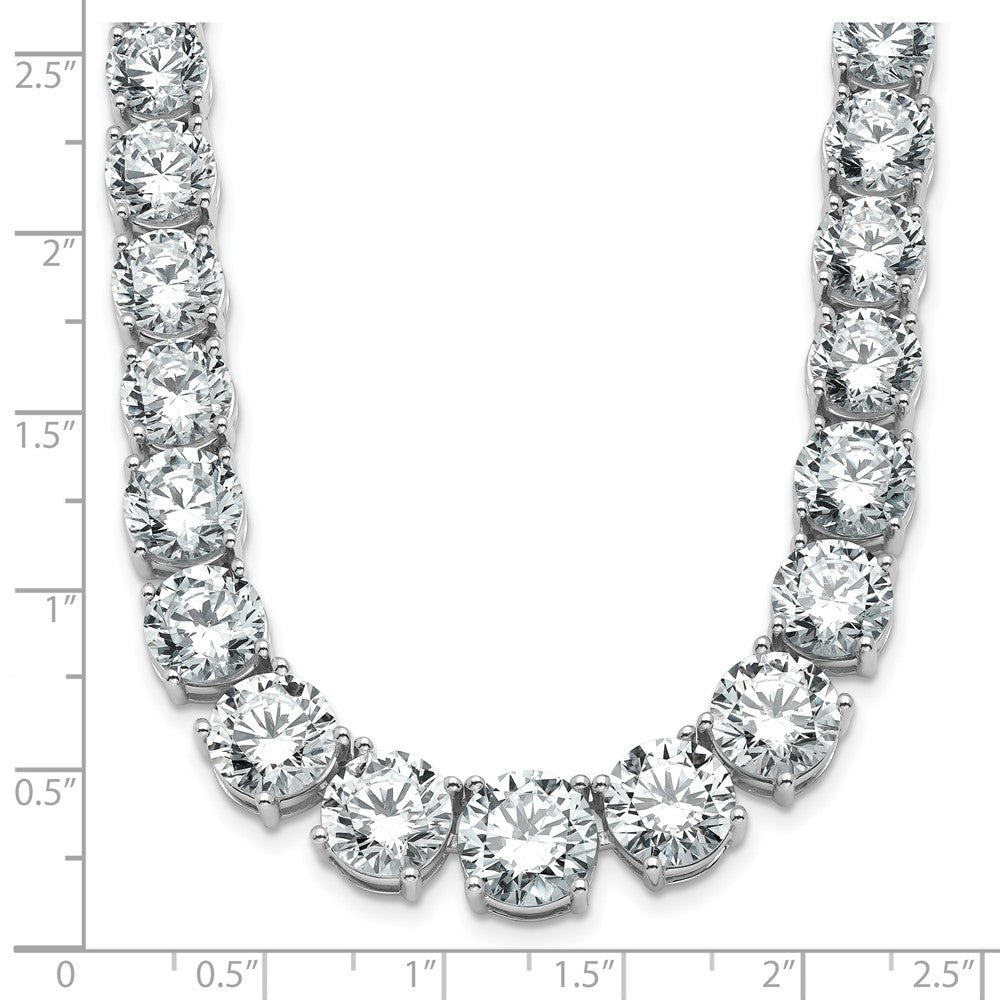 14kw 72 3/8ct Lab Grown Diamond VS/SI+ G+ 20in Graduated Tennis Necklace
