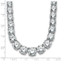 14kw 72 3/8ct Lab Grown Diamond VS/SI+ G+ 20in Graduated Tennis Necklace
