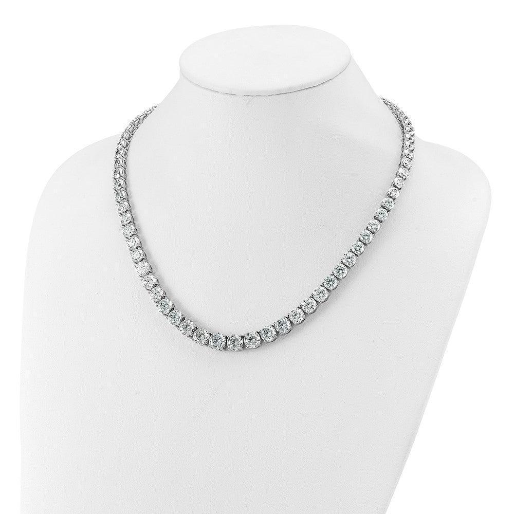 14kw 72 3/8ct Lab Grown Diamond VS/SI+ G+ 20in Graduated Tennis Necklace