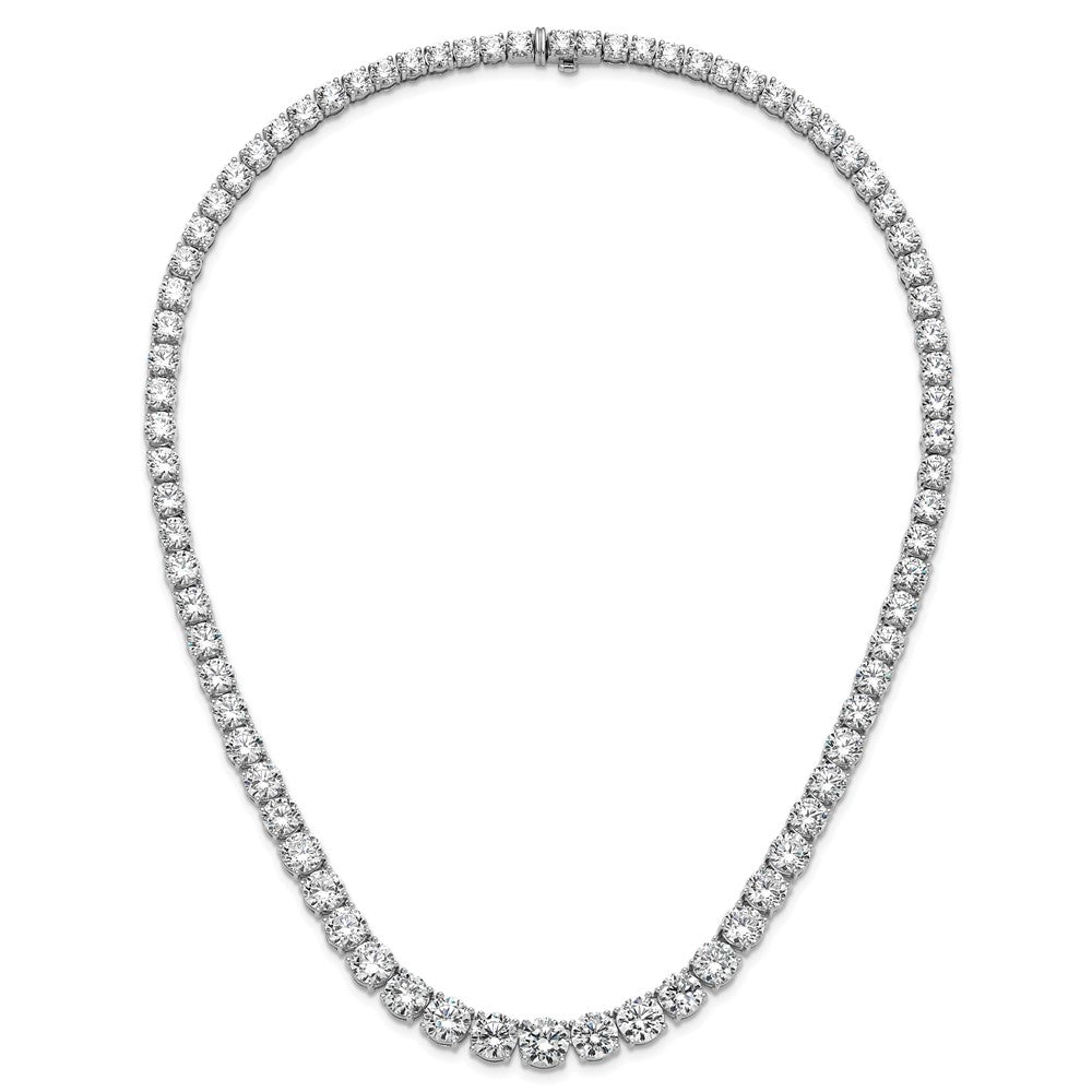 14kw 72 3/8ct Lab Grown Diamond VS/SI+ G+ 20in Graduated Tennis Necklace