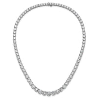 14kw 72 3/8ct Lab Grown Diamond VS/SI+ G+ 20in Graduated Tennis Necklace