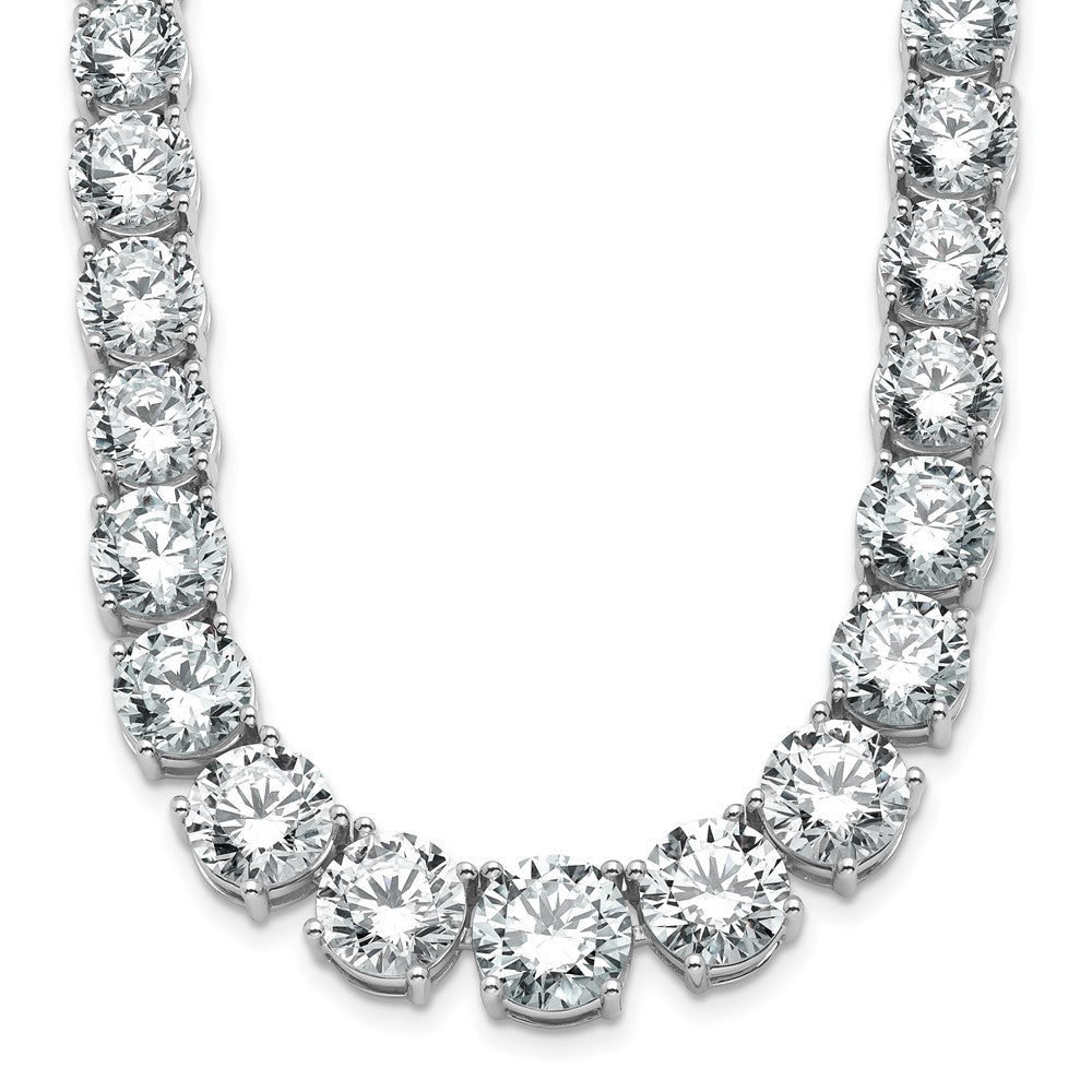 14kw 72 3/8ct Lab Grown Diamond VS/SI+ G+ 20in Graduated Tennis Necklace