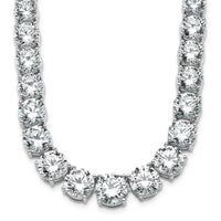 14kw 72 3/8ct Lab Grown Diamond VS/SI+ G+ 20in Graduated Tennis Necklace