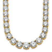 14k 100 3/4ct Lab Grown Diamond VS/SI+ G+ 20in Graduated Tennis Necklace