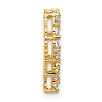 14k 1 1/2ct Lab Grown Diamond VS/SI+ G+ Comp Heart Chain Slide