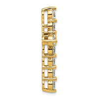 14k 4ct Lab Grown Diamond VS+ F+ Comp Cross Chain Slide Pendant