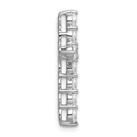 14kw 2ct Lab Grown Diamond VS/SI+ G+ Comp Cross Chain Slide Pendant
