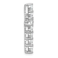 14kw 3ct Lab Grown Diamond VS+ F+ Comp Cross Chain Slide Pendant