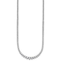 14kw 10 1/10ct Cert Lab Grown Diamond VS/SI+ G+ 16in Grad Tennis Necklace