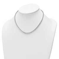 14kw 10 1/10ct Cert Lab Grown Diamond VS/SI+ G+ 16in Grad Tennis Necklace