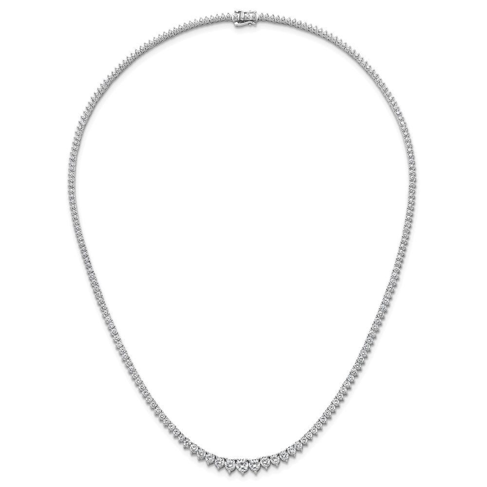 14kw 11 5/8ct Lab Grown Diamond VS/SI+ G+ 20in Grad Tennis Necklace